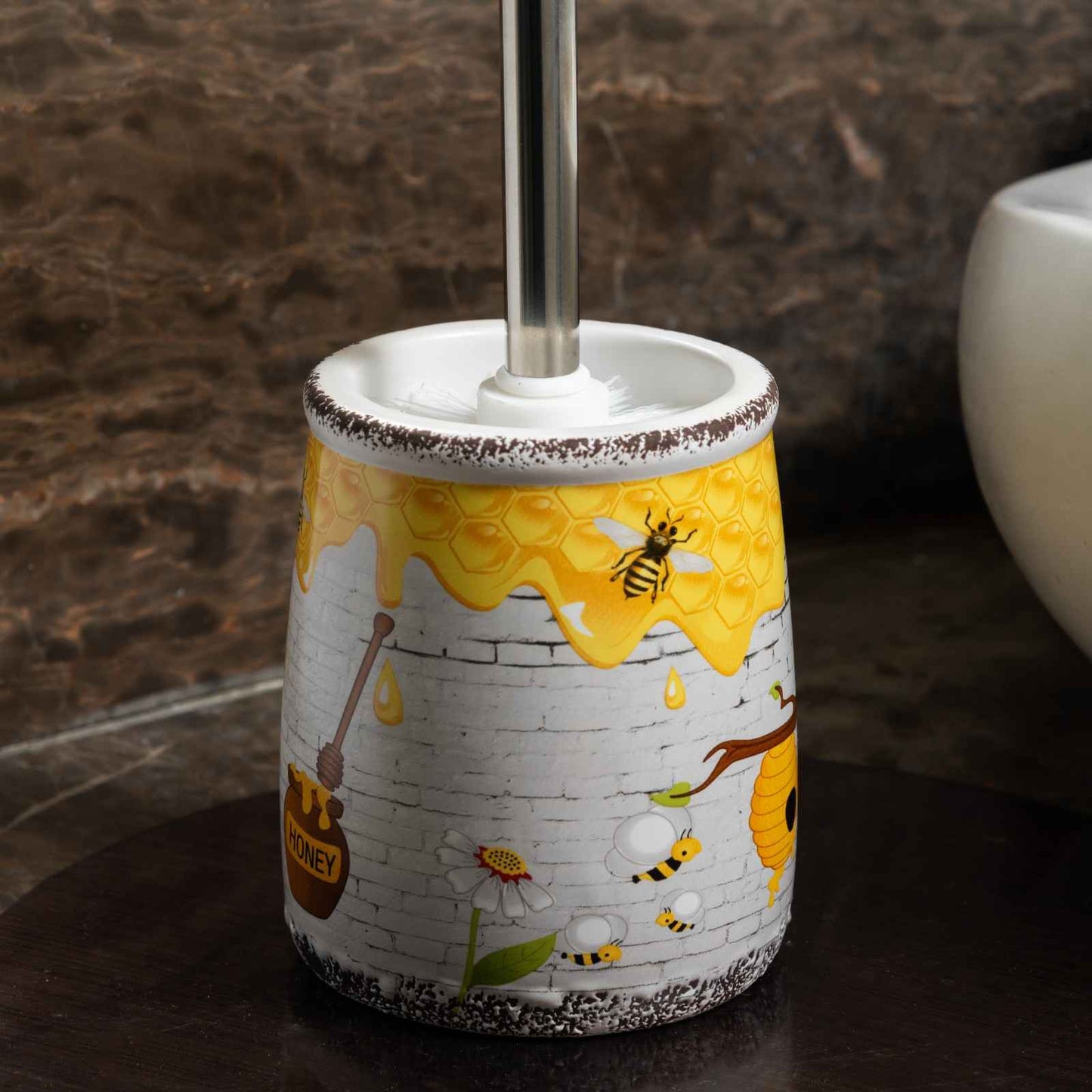 Bumble Bee - Ceramic 5 pcs Bathroom Set