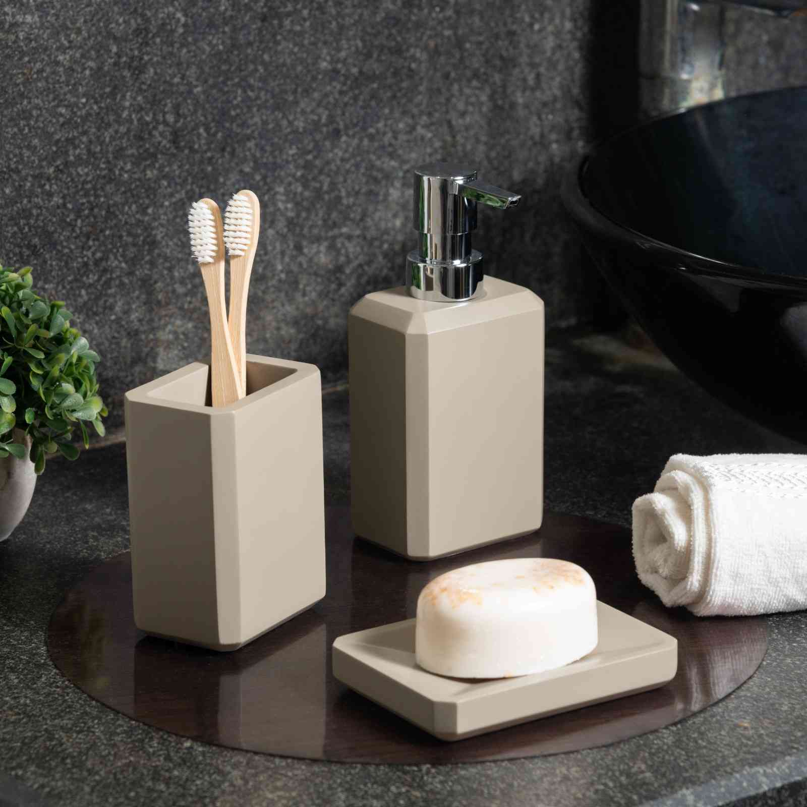 Urban Stone Bathroom Set - 3 pcs