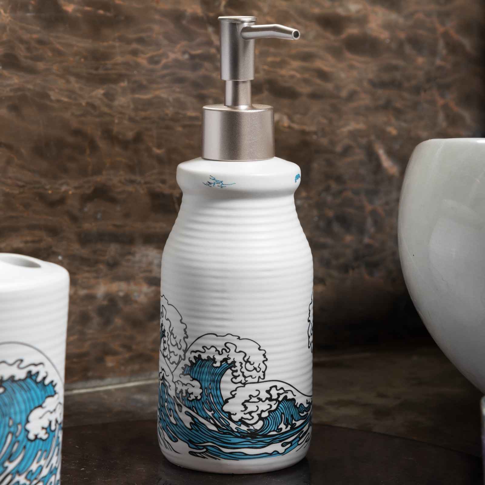 Sea Mist Essentials – Ceramic 4 pcs Bath Set