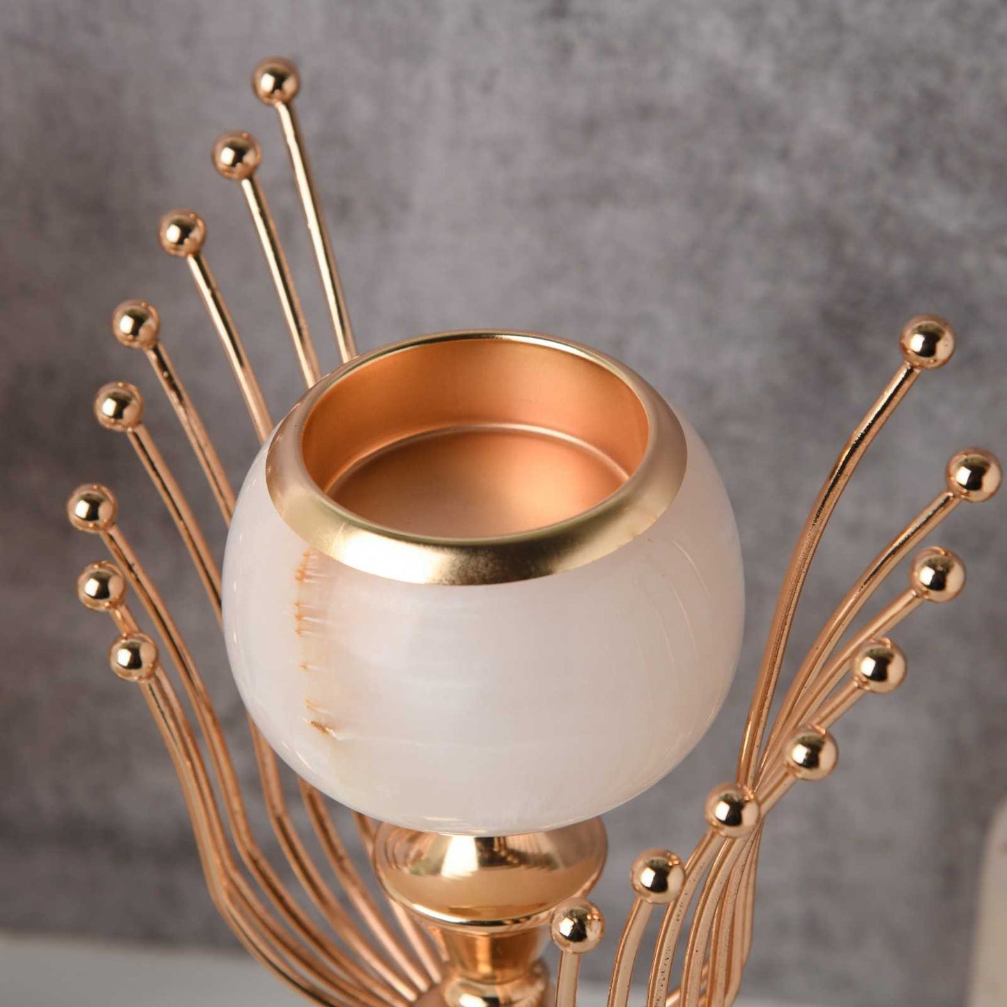 Elysian Pearl Candle Holder set