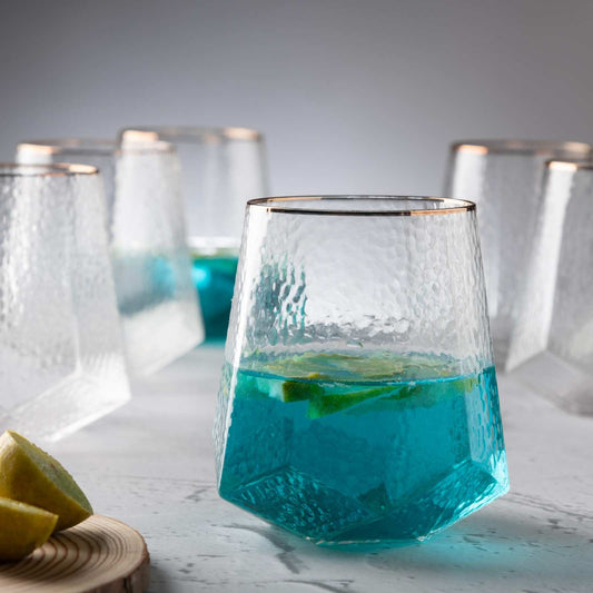 prdct_HexaGold Water Glass - Set of 6