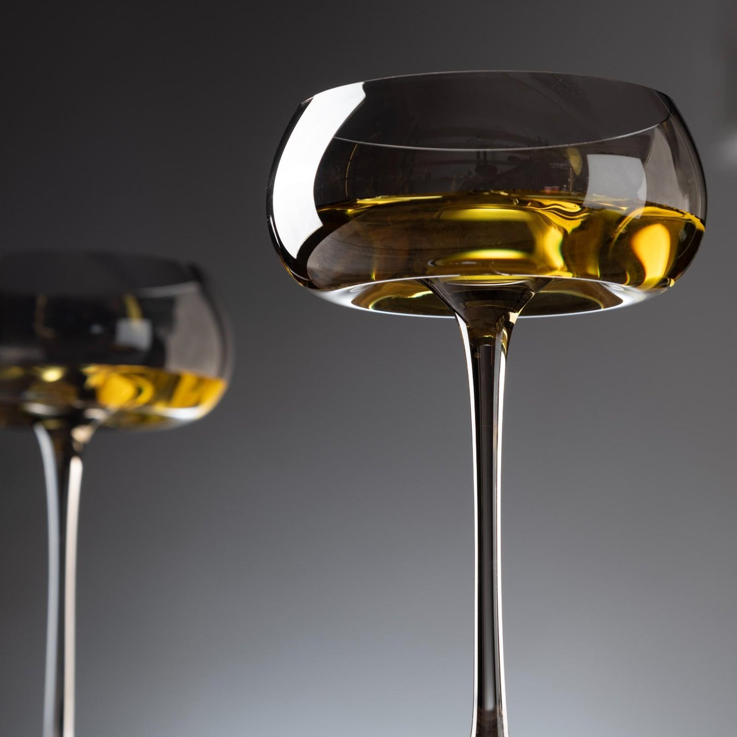 Mystic Crystal Cocktail Glass - Gray - Set of 2