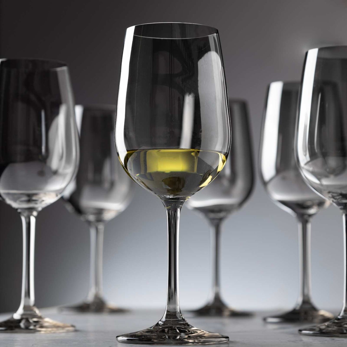 Smoky Elegance Crystal Wine Glass - Set of 2
