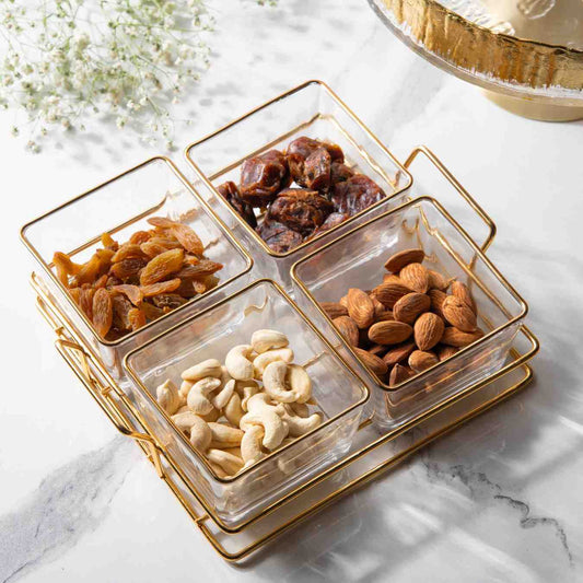 prdct_Golden Quartet Snack Set With Lid