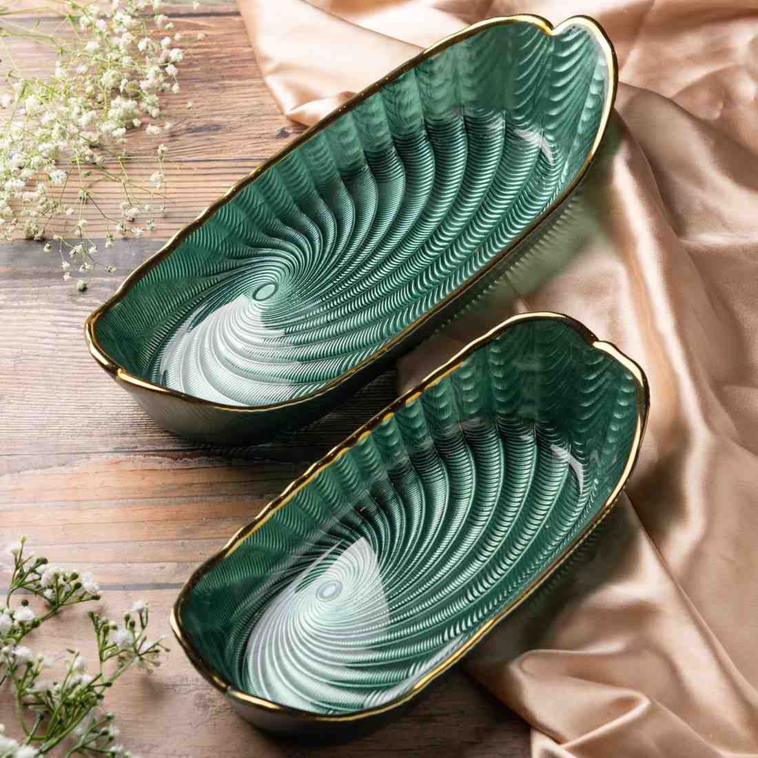 Verdant Elegance Plate- Large