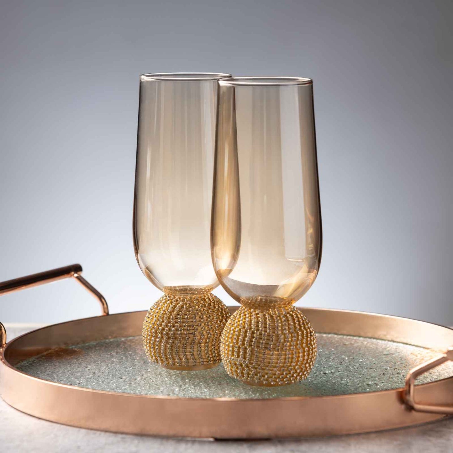 Diamond Dew Glass Set of 2