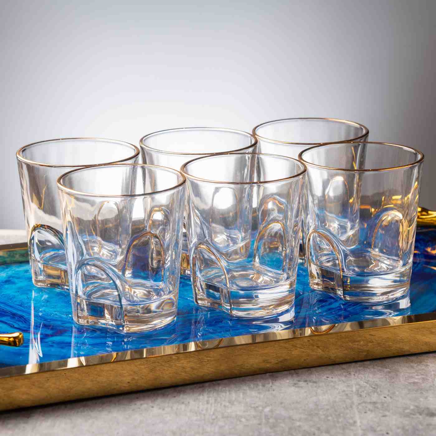 Aurora Curve Glass Set of 6