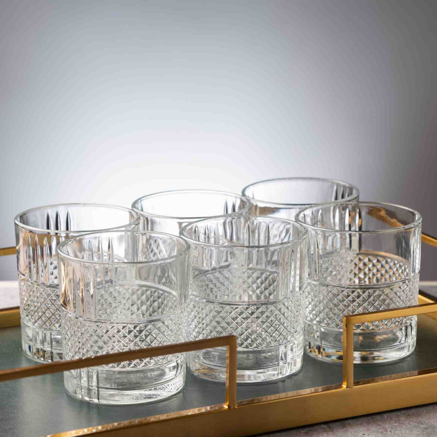 Classic Cut Glass Set of 6