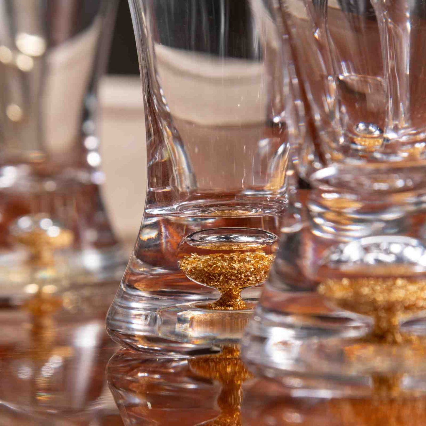 Gold Rush Beer Glass Set of 2