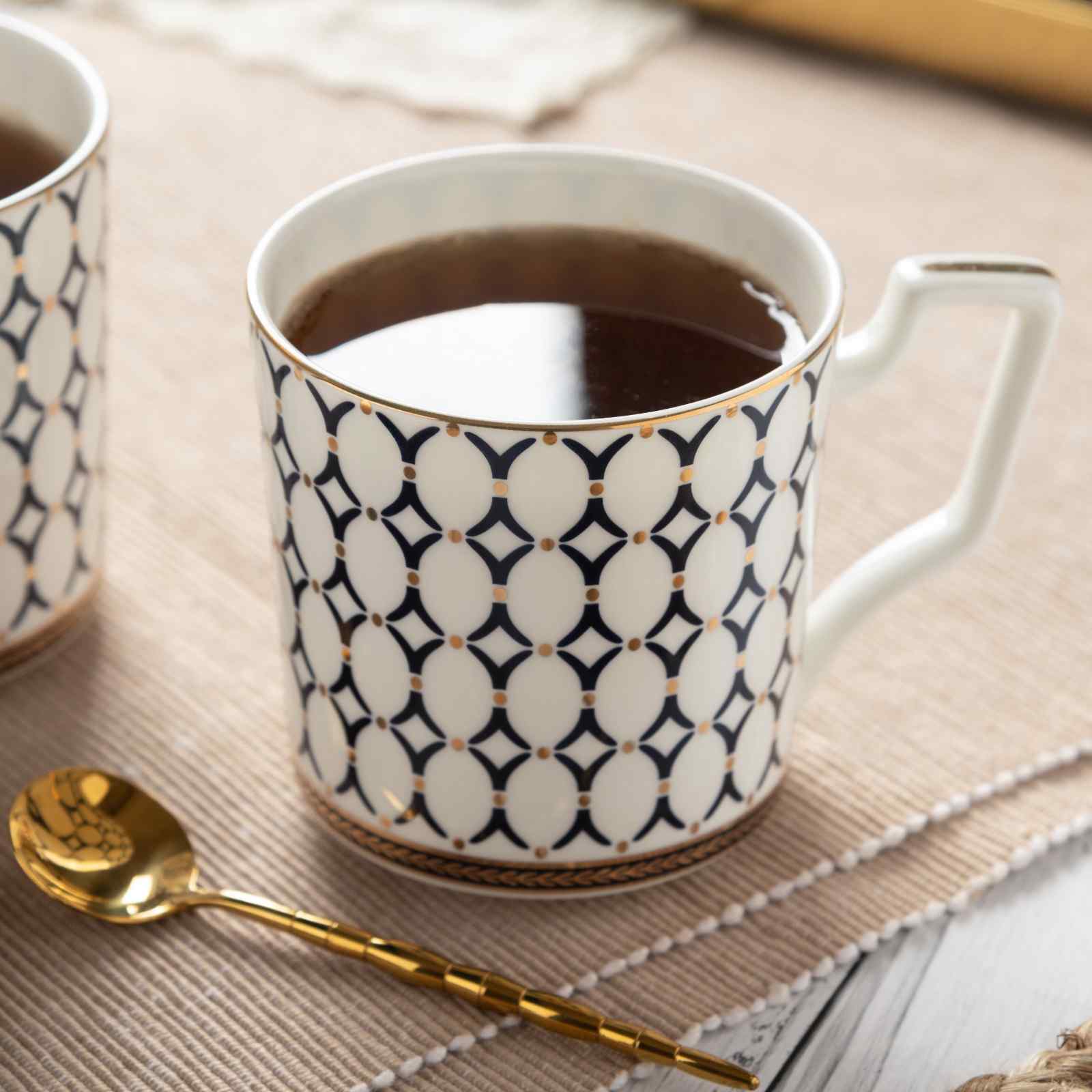 Ivory Charm Mug - Set of 2