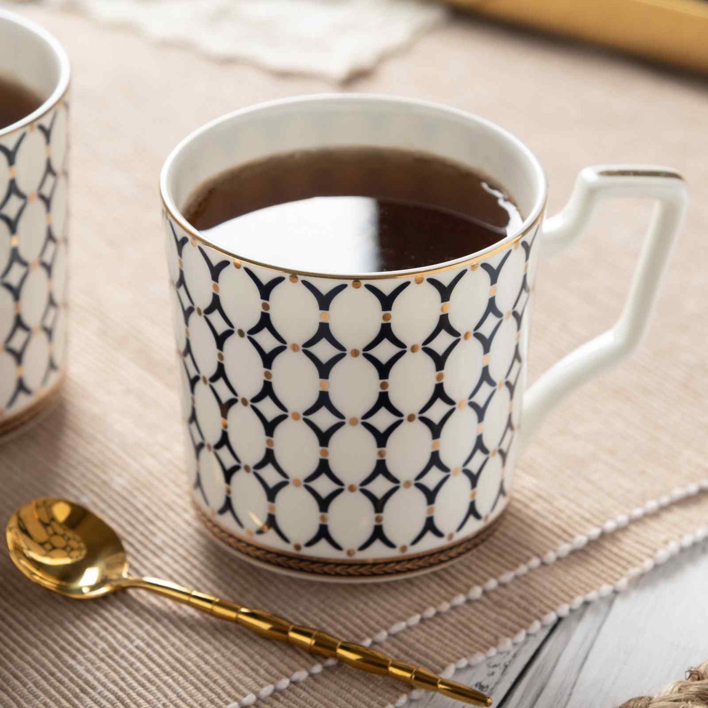 Ivory Charm Mug - Set of 2