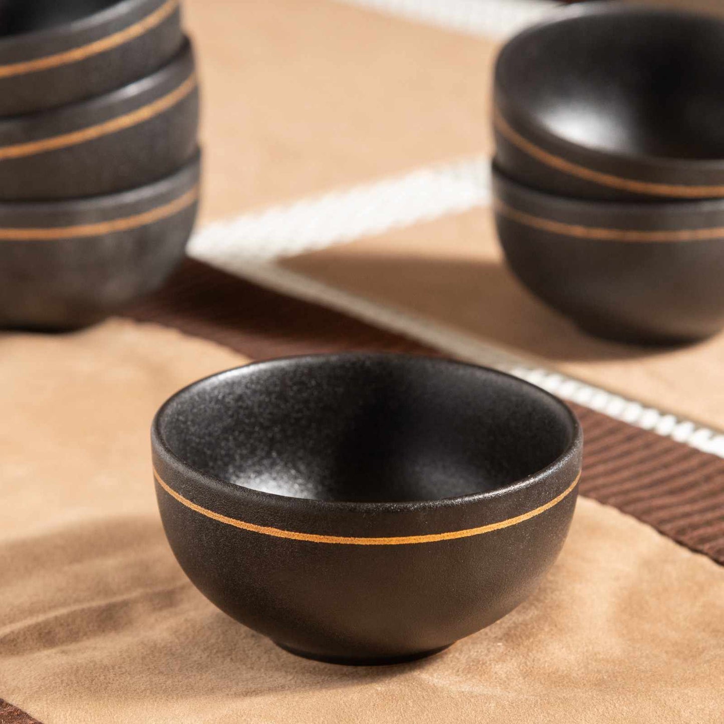 Midnight Elegance Soup Bowl - 4.3 inch