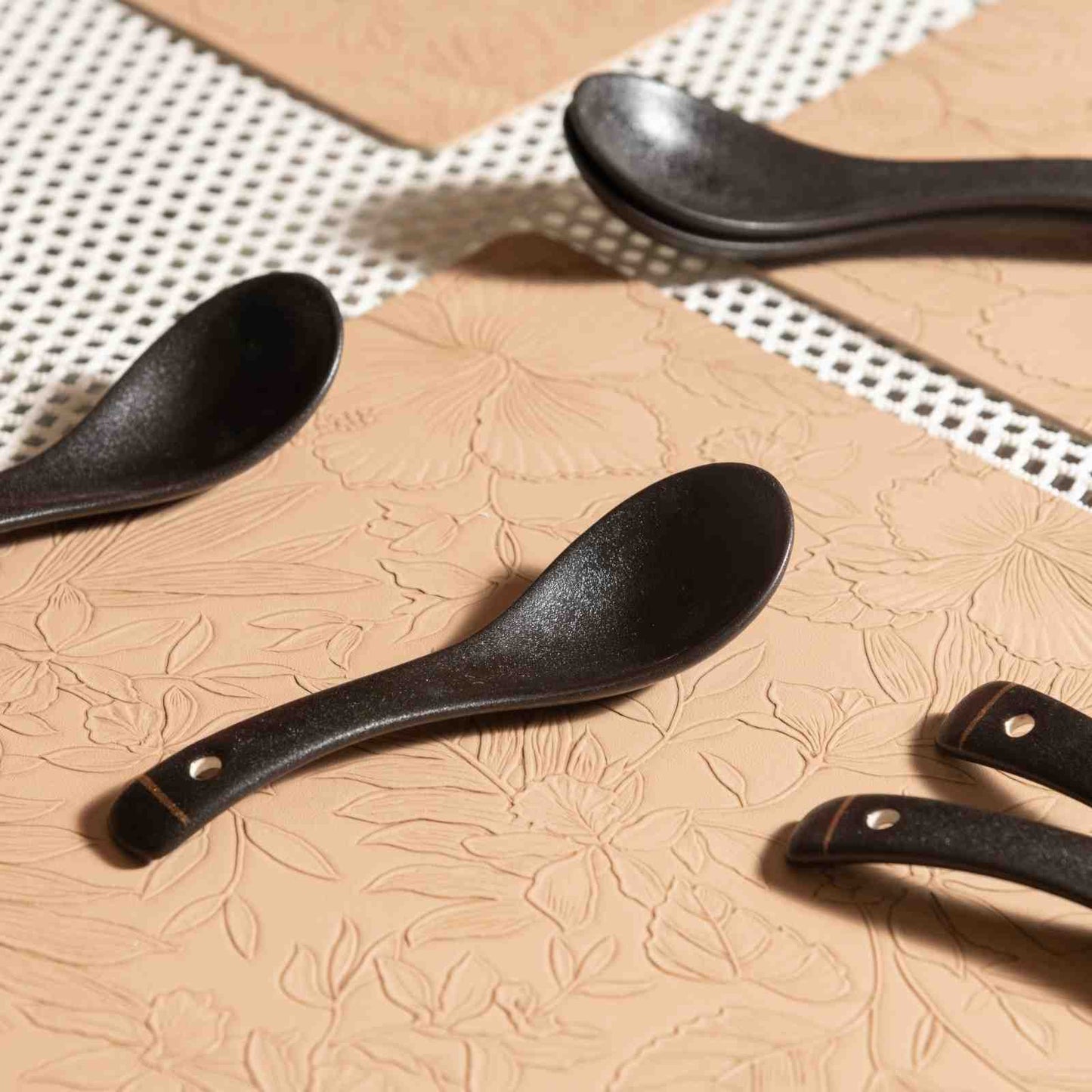 Midnight Elegance Soup Spoon