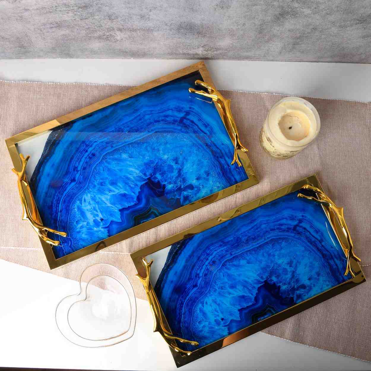 Ocean Vein Tray set of 2