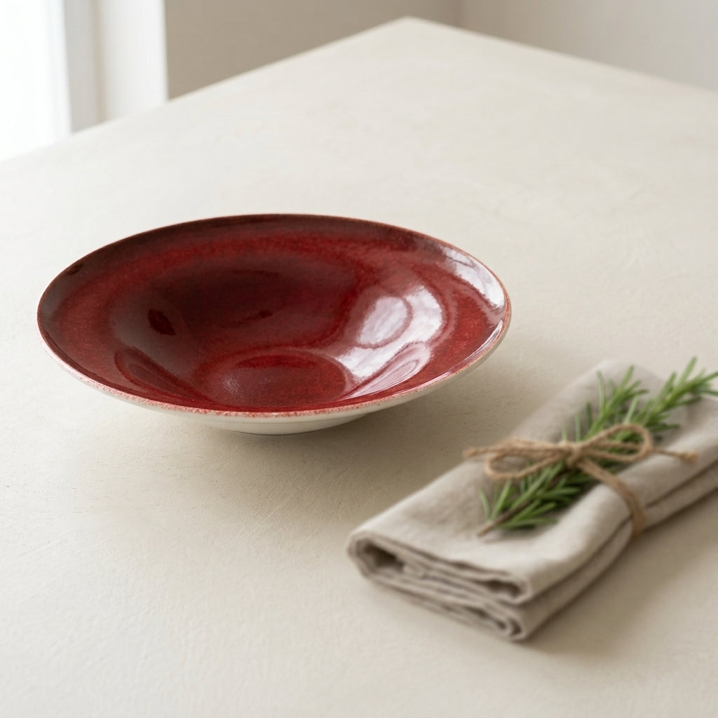 Sapphire Collection - Red - Pasta Bowl - 10 inch
