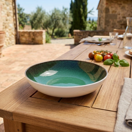 prdct_Sapphire Collection - Green - Serving Bowl - 7 inch