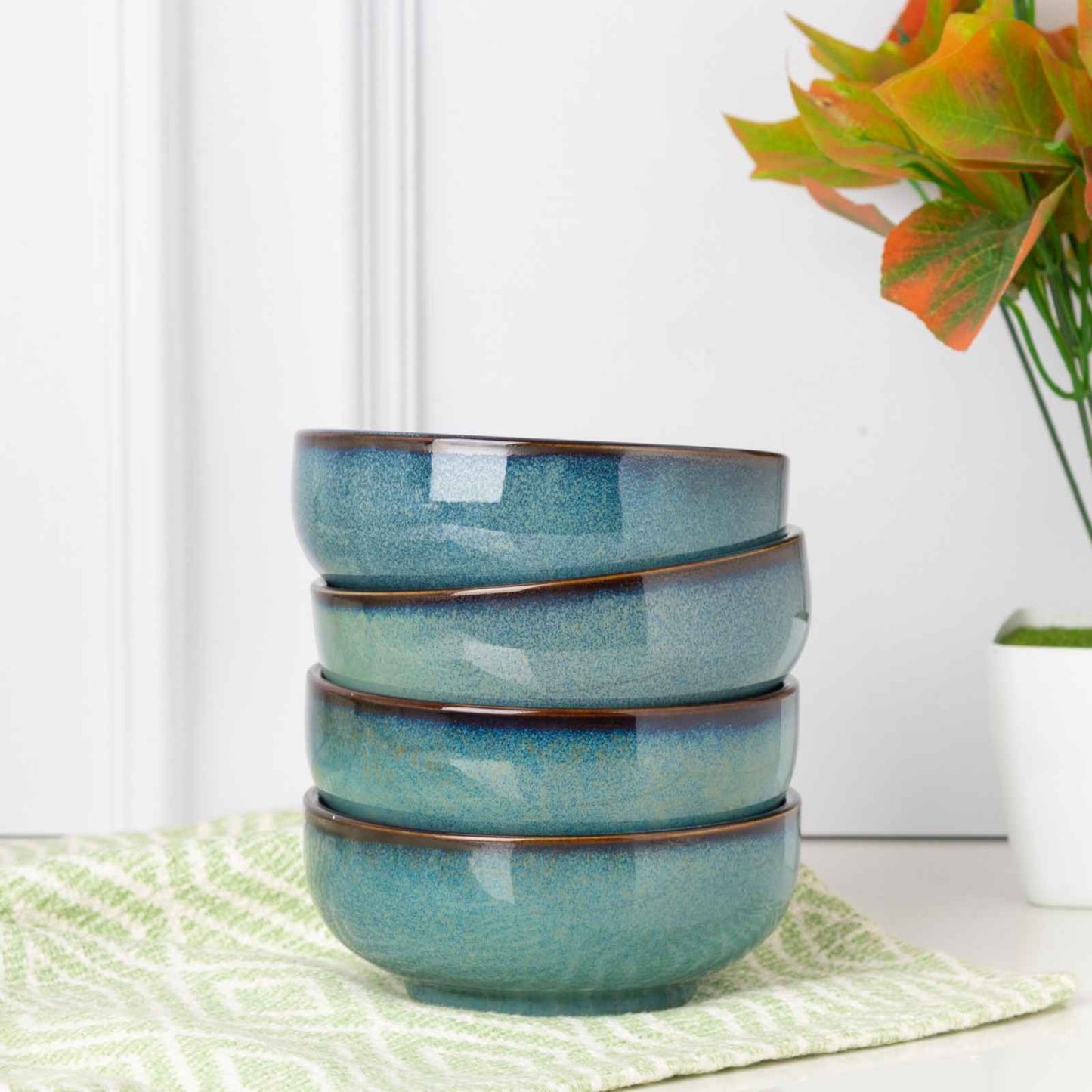 Copper Blue - Japanese Bowl - 4.5 inch