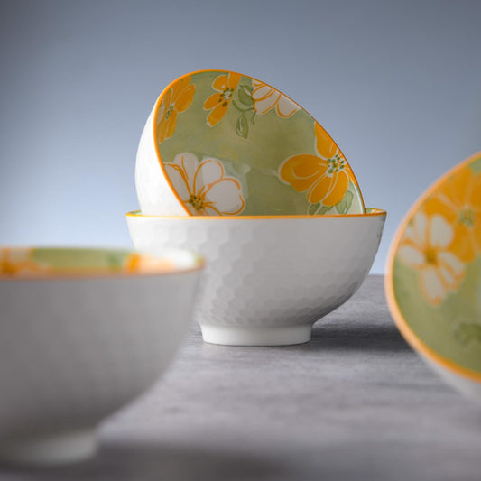 prdct_Peach Harmony Ceramic Bowl - Set of 4