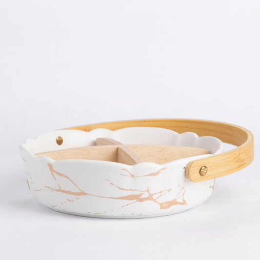 prdct_Four Section Basket Platter - White