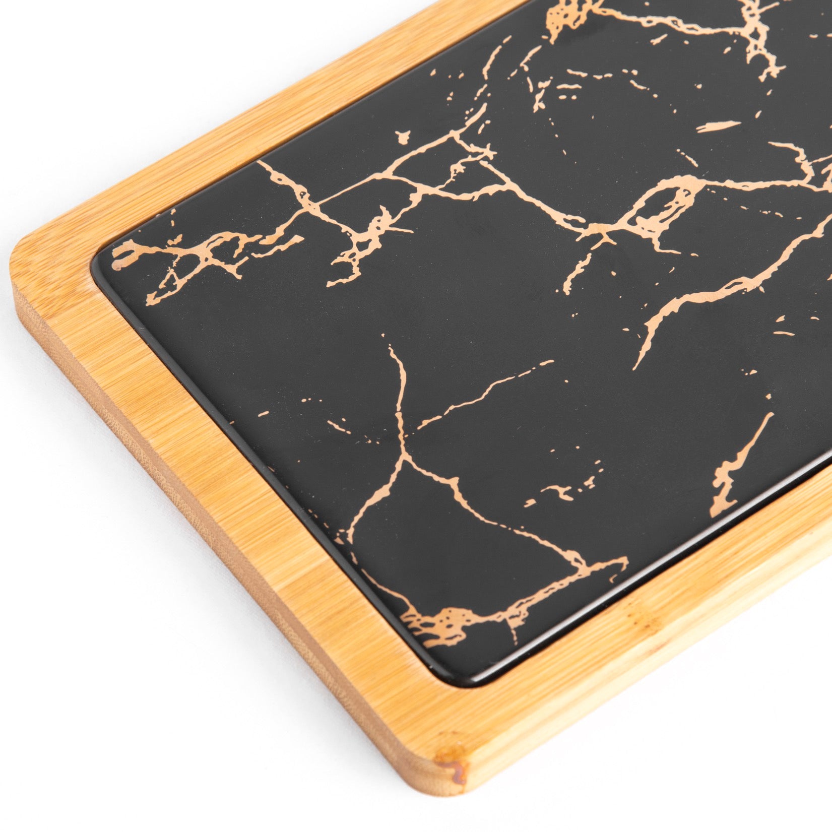 Rectangular Platter - Black Gold