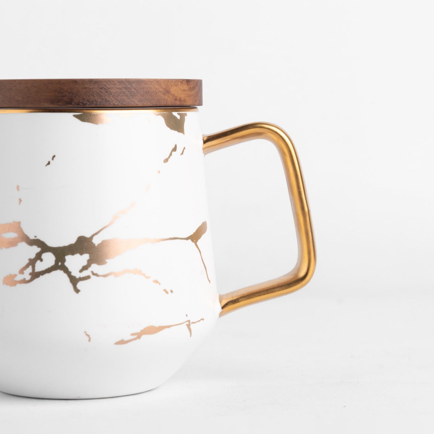 Marble Whisper - With Lid - White