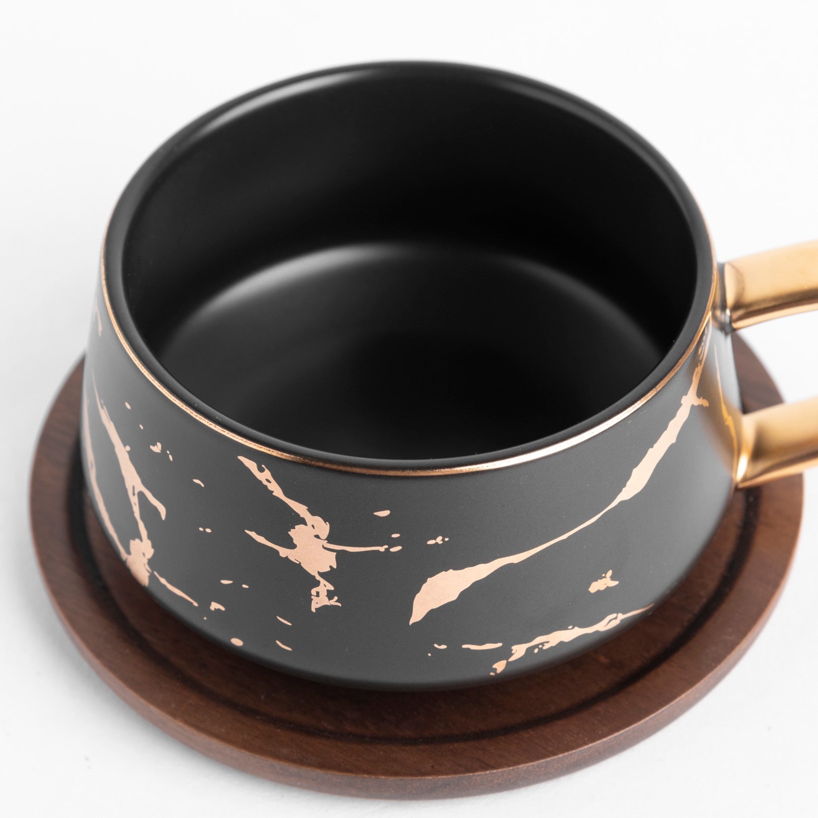 Refined Flatstone - Tea Cup - Black