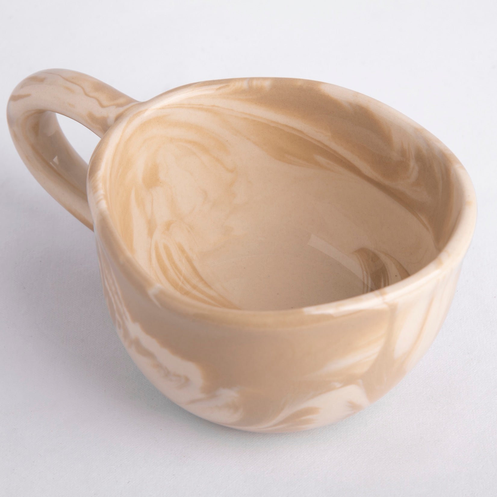 Pristine Marble Elixir Cups - Brown Marble