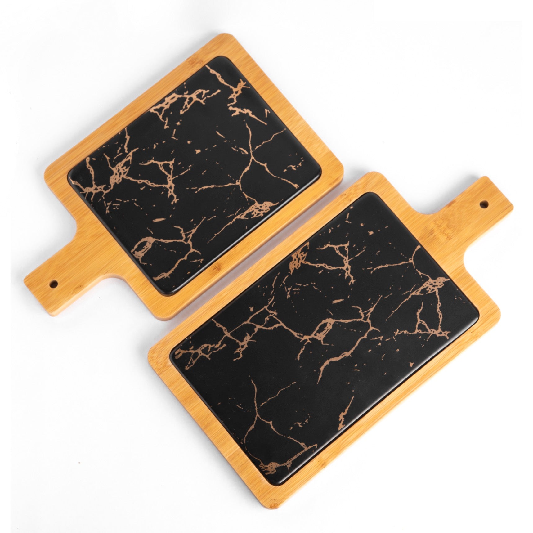 Rectangular Platter - Black Gold
