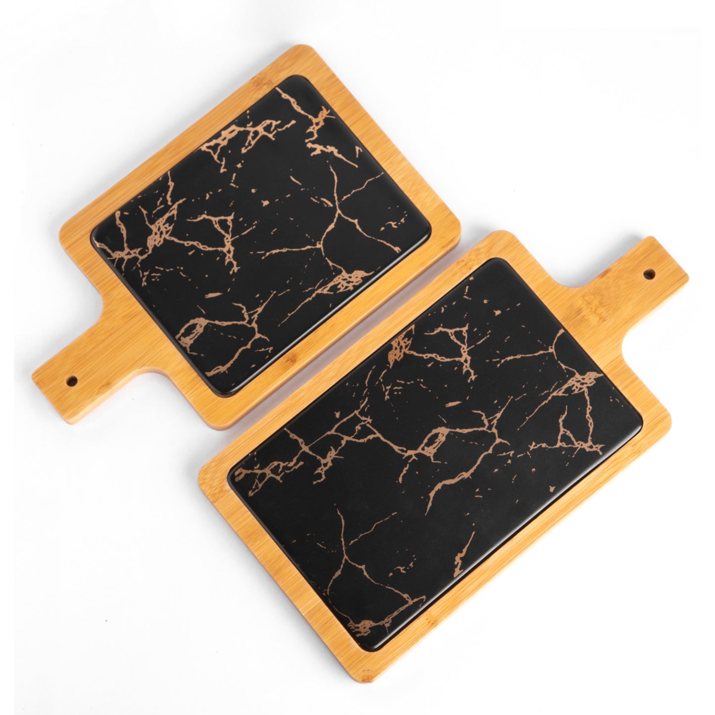 Rectangular Platter - Black Gold