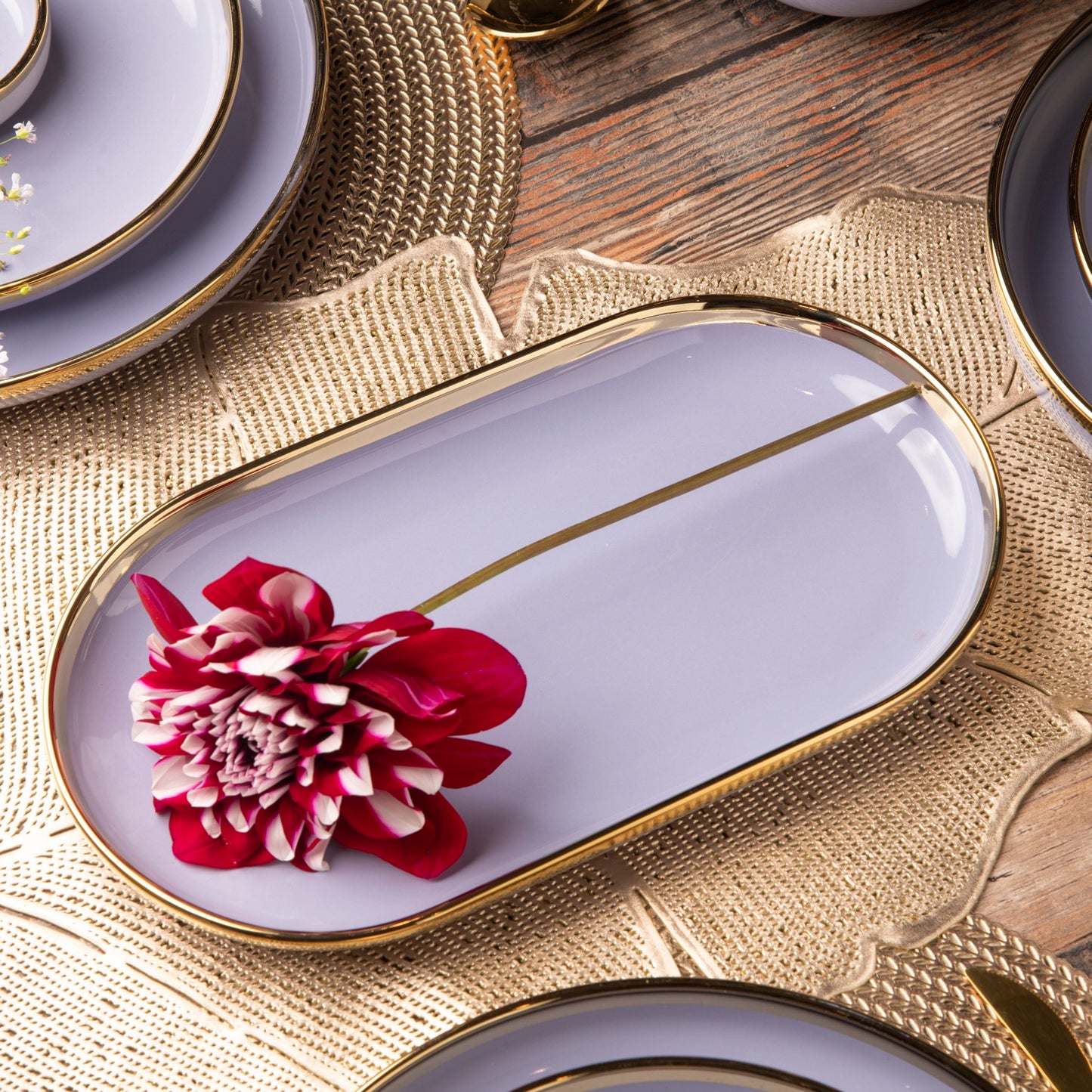 Purple Martini - Elliptical Dish - 11.5 inch