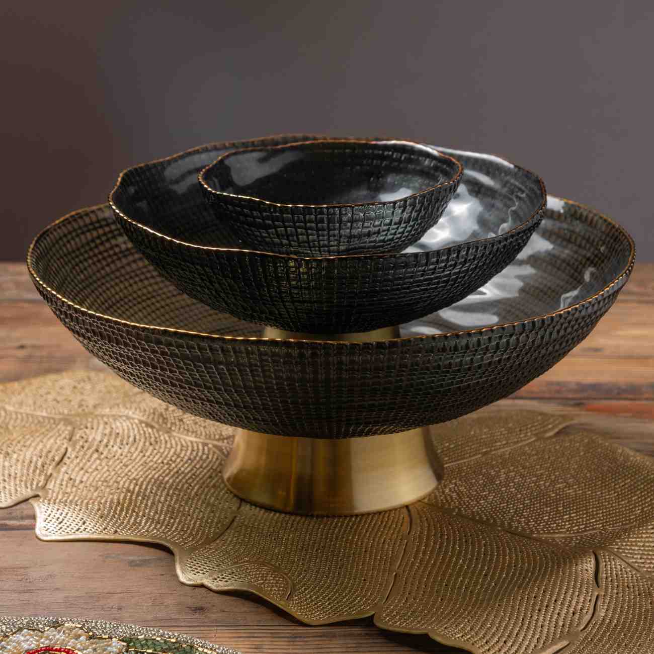 Emerald Oasis Plate - Set of 3
