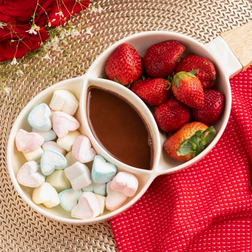 Three Section Platter - White