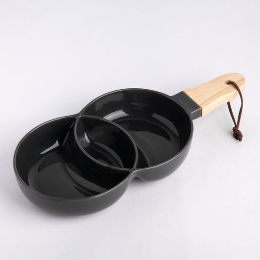 prdct_Three Section Platter - Dark Grey