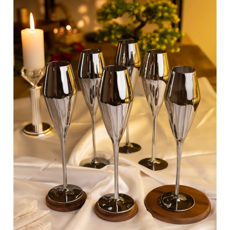 Noir Rosé Prismatic Champagne Flute - Set of 2
