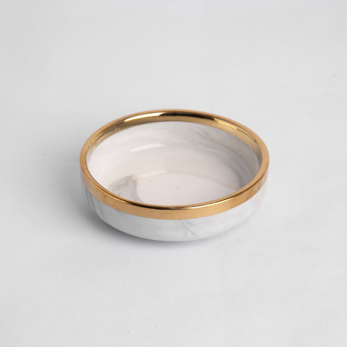 Pacific Grey Marble Collection - Small DIsh - 3.5 inch