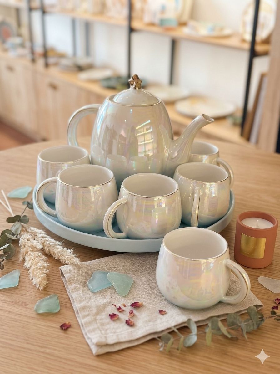 Ivory Mist Tea Set
