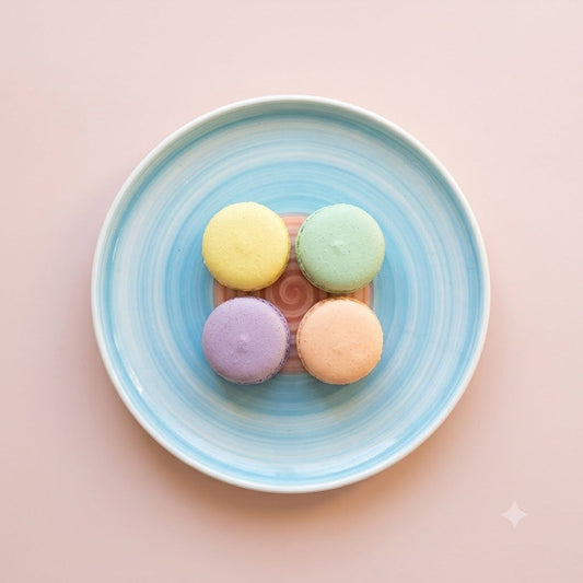 prdct_Rainbow Collection - Pink+Blue - Corner Side Plate - 7 inch