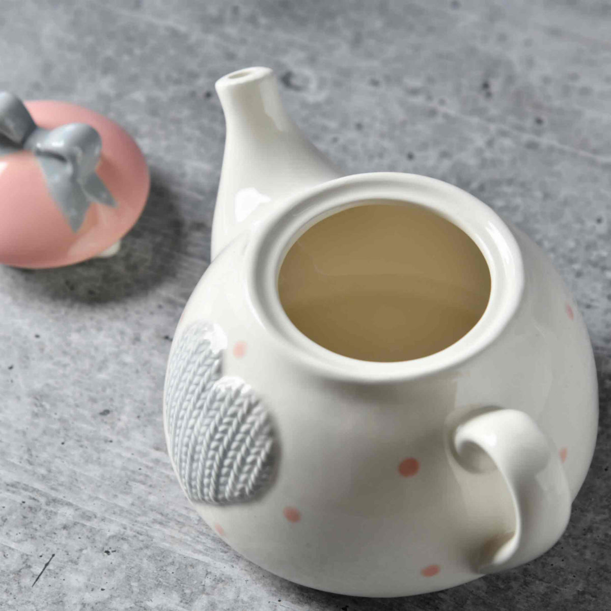 Heirloom Romance Teapot Set – Heart & Bow (450ml)