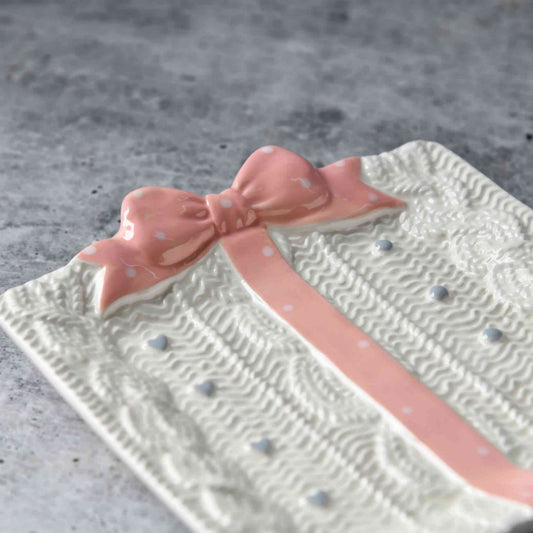 prdct_Heirloom Romance Accent Plate - Blush Ribbon - 6-Inch