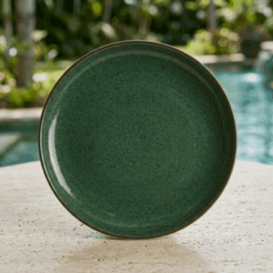 prdct_Sapphire Collection - Green - Flat Main Plate - 10.25 inch