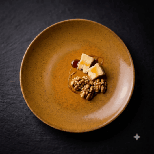 prdct_Sapphire Collection - Yellow - Corner Plate - 8.5 inch