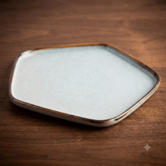 prdct_Vinatge Blue - Five Angle Plate - 9 inch
