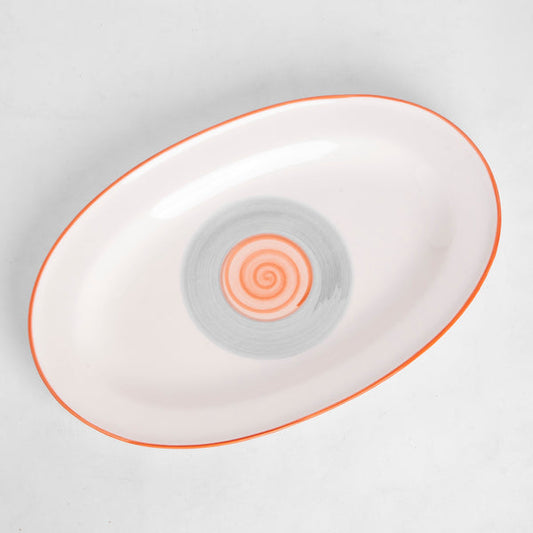 prdct_Rainbow Collection Oval Platter - Grey and Pink