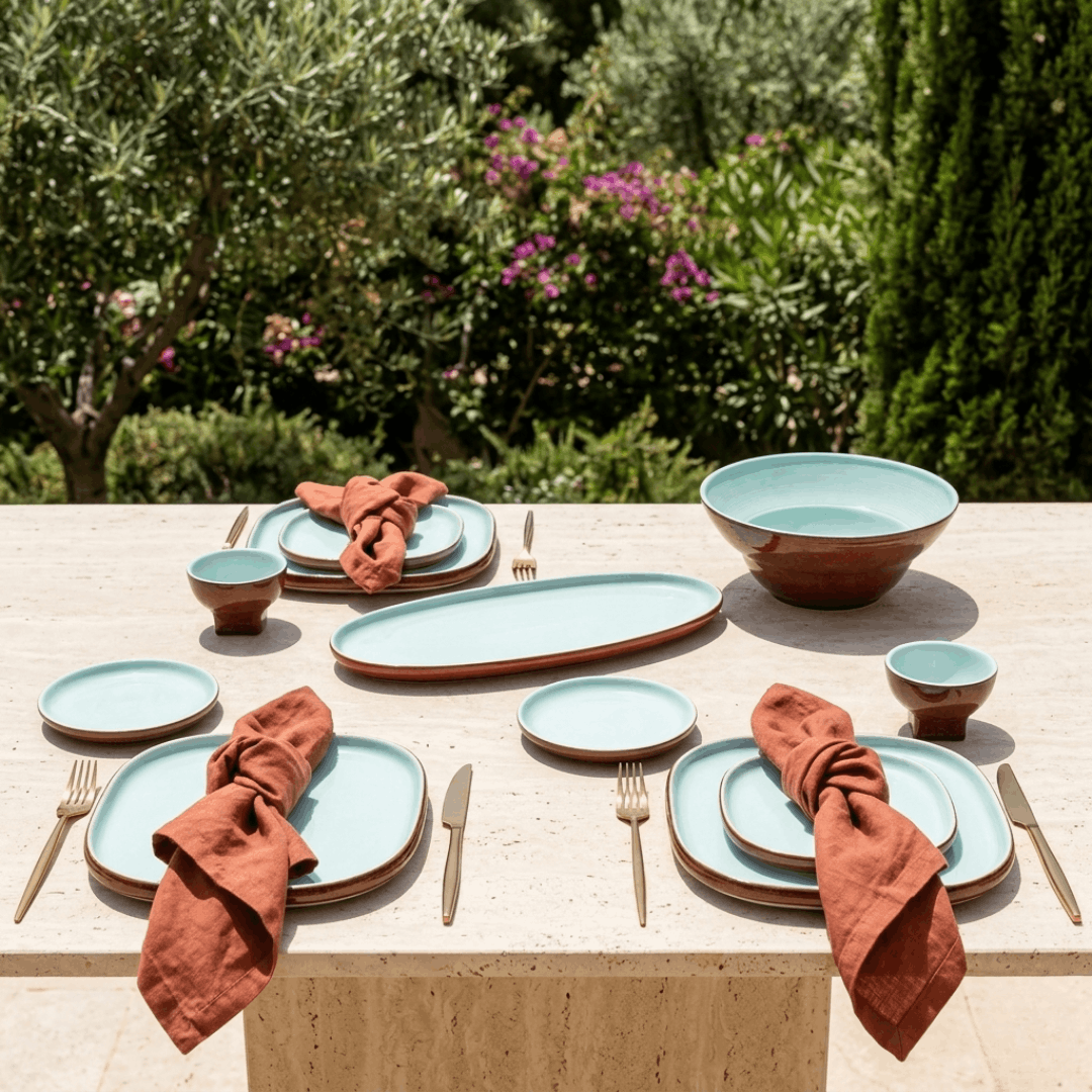 Burgundy Bliss - 25 Pcs Dinner Set Set for 6