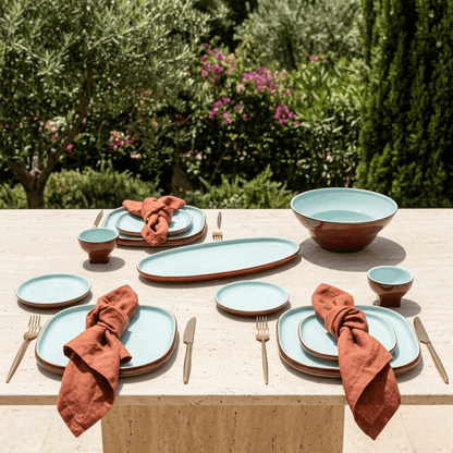 Burgundy Bliss - 25 Pcs Dinner Set Set for 6