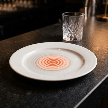 Rainbow Collection - Grey+Pink - Dinner Flat Plate - 10 inch
