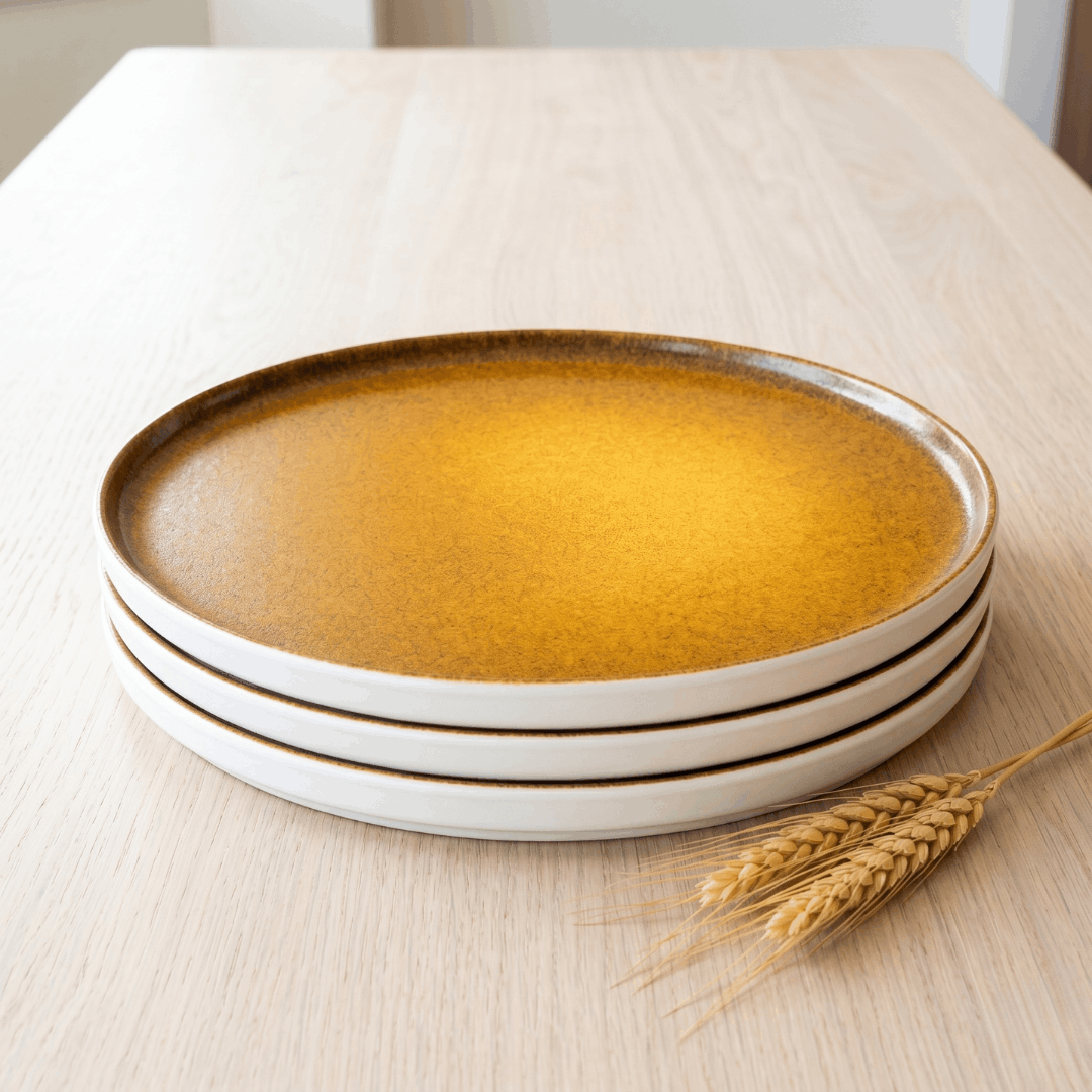 Sapphire Collection - Yellow - Corner Plate - 11 inch