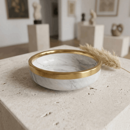 Pacific Grey Marble Collection - Small DIsh  - 3.5 inch