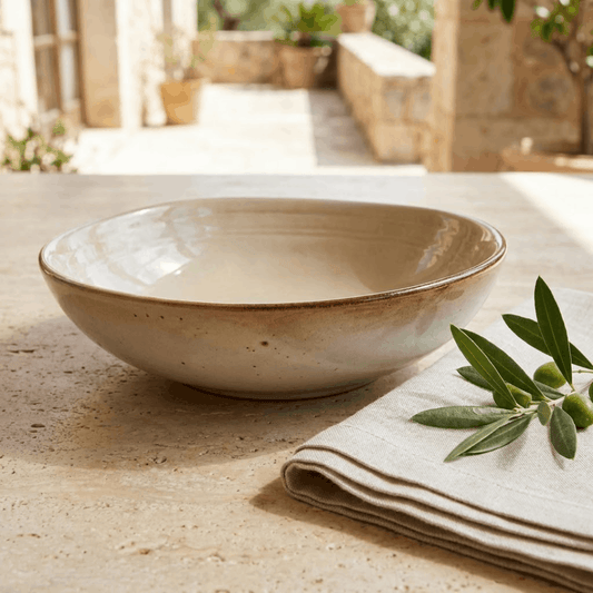 Verde Butterfly - Shallow Serving Bowl - 7.5 inch