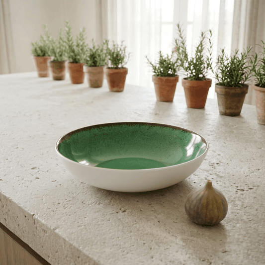 Sapphire Collection - Green - Serving Bowl - 8 inch